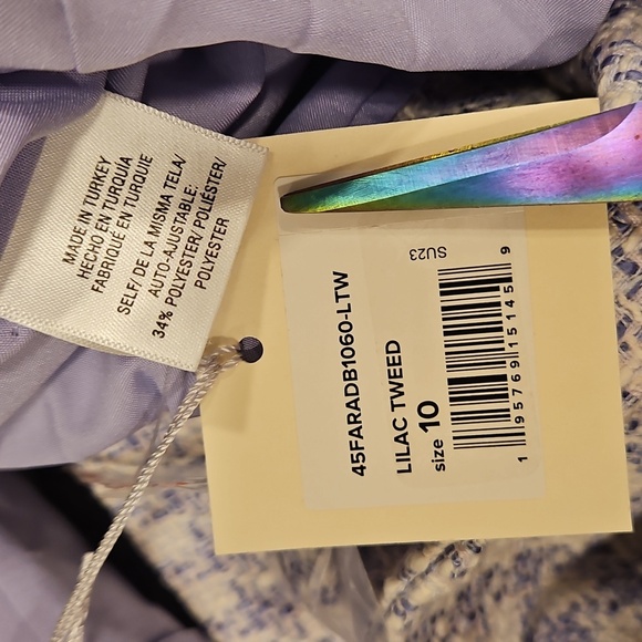 💕FAVORITE DAUGHTER💕 Dasha Top ~ Lilac Tweed 10 NWT - Picture 16 of 16